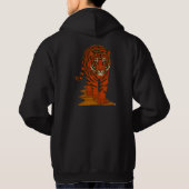 Cloisonne Art Tiger on the Jungle Path Hoodie (Achterkant)