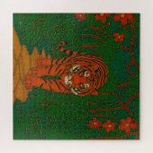Cloisonne Art Tiger on the Jungle Path Legpuzzel (Horizontaal)