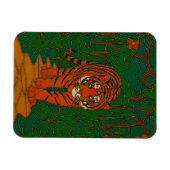 Cloisonne Art Tiger on the Jungle Path Magneet (Horizontaal)