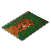 Cloisonne Art Tiger on the Jungle Path Notitieboek (Linkerzijde)