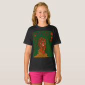 Cloisonne Art Tiger on the Jungle Path T-shirt (Voorkant volledig)