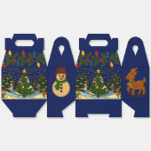 Cloisonne Art Whimsical Forest Classic Christmas Bedankdoosjes (Ongevouwen)