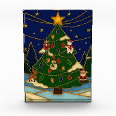 Cloisonne Art Whimsical Forest Classic Christmas Fotoblokken (Voorkant)