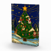 Cloisonne Art Whimsical Forest Classic Christmas Fotoblokken (Rechts)