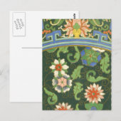 Cloisonne China Patter Asian Oriental Briefkaart (Voorkant / Achterkant)
