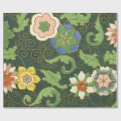 Cloisonne China Patter Asian Oriental Cadeaupapier (Vlak)