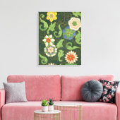 Cloisonne China Patter Asian Oriental Canvas Afdruk (Insitu (Woonkamer))