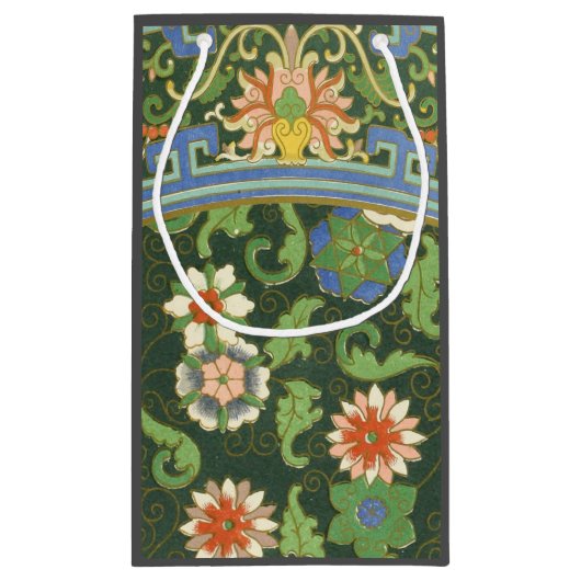 Cloisonne China Patter Asian Oriental Klein Cadeauzakje (Achterkant)