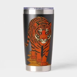 Cloisonne Kunst Tijger op het Jungle Pad Geïsoleerde Drinkbeker