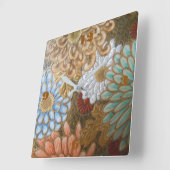 Cloisonne' Square Wall klok (Hoek)