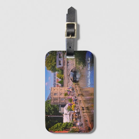 Clopton Bridge Avon Stratford Upon Avon Bagagelabel (Voorkant (verticaal))