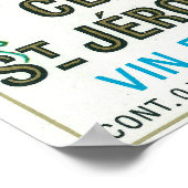 Clos St. Jermoe Wine LabelEurope Poster (Hoek)