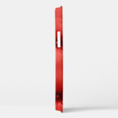Close up background texture of scarlet red capiton Case-Mate iPhone case (Achterkant / Rechts)