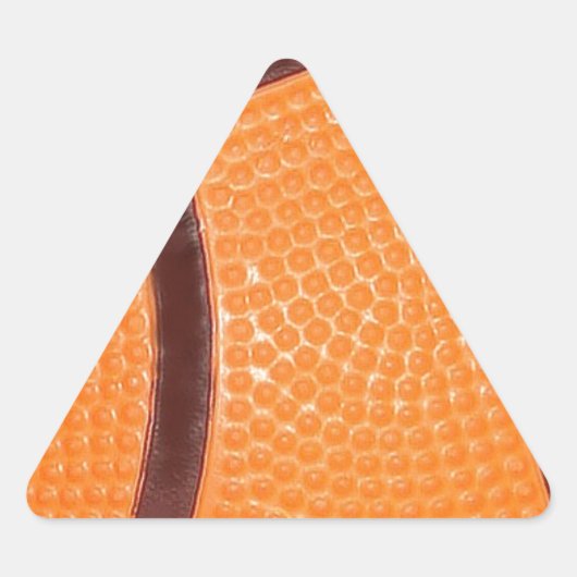 Close-up Basketbal Driehoek Sticker (Voorkant)