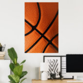 Close-up Basketbal Poster (Thuiskantoor)