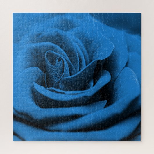 Close-up blauw rood roos, macro schoonheid. legpuzzel (Verticaal)