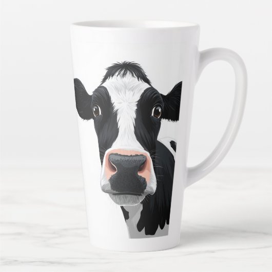 Close-Up Cow Curiosity Latte Mok (Rechts)