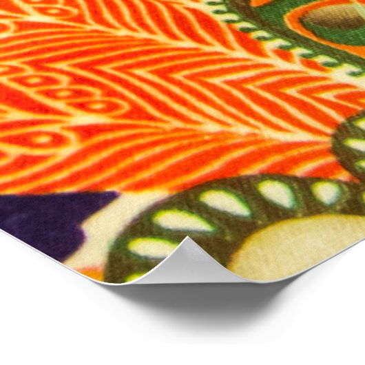 Close-up doek patroon achtergrond. poster (Hoek)