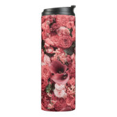 Close-up florale abstracte achtergrond. thermosbeker (Gedraaid links)