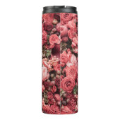 Close-up florale abstracte achtergrond. thermosbeker (Achterkant)