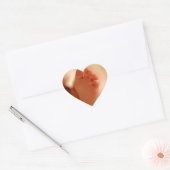 Close-up foto van baby feet hart sticker (Envelop)