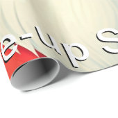 Close-up Kerstman Kerstmis Cadeaupapier (Rol Hoek)