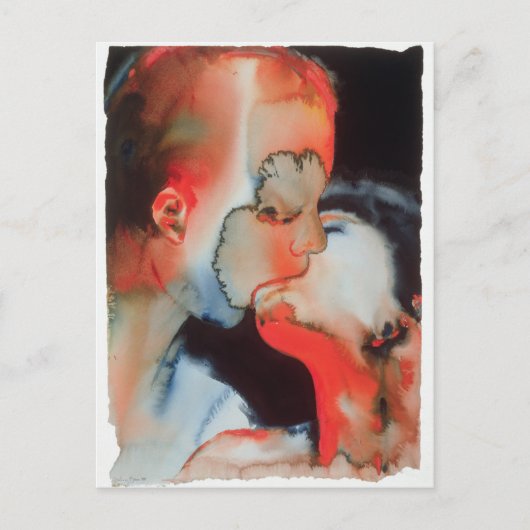 Close-up Kiss 1988 Briefkaart (Voorkant)