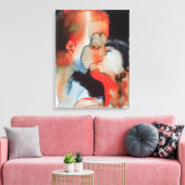Close-up Kiss 1988 Canvas Afdruk (Insitu (Woonkamer))