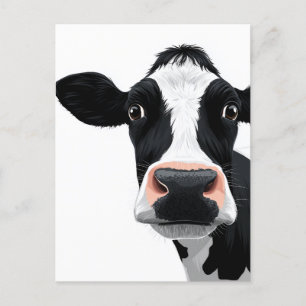 Close-Up Koe Curiositeit Briefkaart