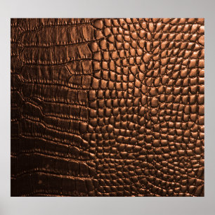 Close-up: krokodillenleer textuur. poster