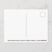 Close-up mannelijke knobbelige eend briefkaart (Achterkant)