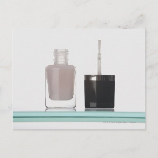 Close-up of a bottle of nail polish briefkaart (Voorkant)