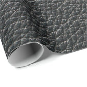 Close up of black leather texture and backgroundle cadeaupapier (Rol Hoek)