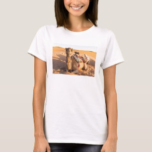 Close-up op Camel in Oman woestijn T-Shirt