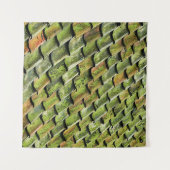 Close-up photo of green shingle roof wandkleed (Voorkant (horizontaal))