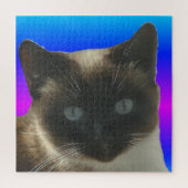 Close up Puzzle : Cute Siamese Cat (Vertical)
