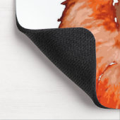 Close-up Roaring Lion Artwork Muismat (Hoek)