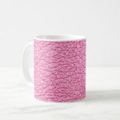 Close-up roze leer, gestructureerde achtergrond. koffiemok (Voorkant links)