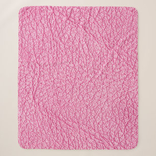Close-up roze leer, gestructureerde achtergrond. sherpa deken
