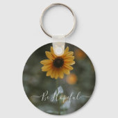 close-up shot van de sleutelhanger van de zonneblo (Voorkant)