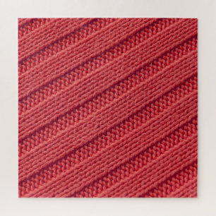 Close-up stripy gehaakte textuur. legpuzzel