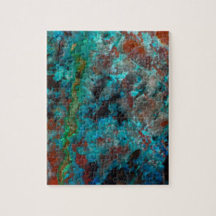 Close-up van blauwe Shattuckiet Legpuzzel