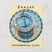Close-up van de astronomische klok van Praag, Tsje Briefkaart (Voorkant)