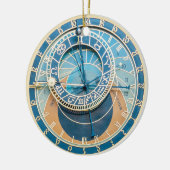 Close-up van de astronomische klok van Praag, Tsje Keramisch Ornament (Links)