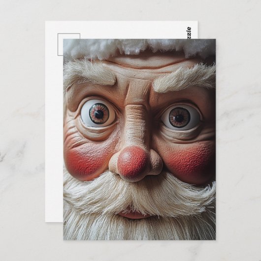 Close-up van de verrassende uitdrukking van de ker briefkaart (Voorkant / Achterkant)