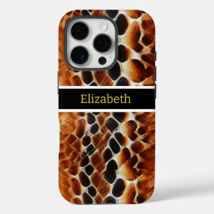 Close-up van giftige slangenhuidpatronen iPhone 16 pro hoesje