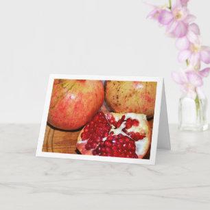 Close-up van Granaatappel Fruit Kaart