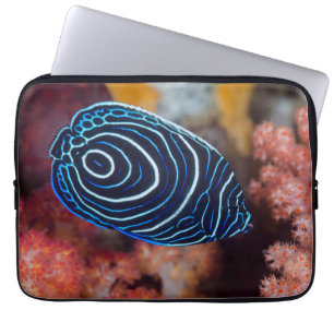Close-up van keizersengelvis laptop sleeve
