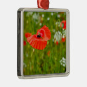 Close-up van klaprozen metalen ornament (Rechts)