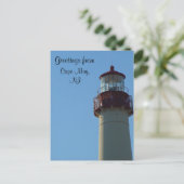 Close-up van Lighthouse Cape May, NJ Briefkaart (Staand voorkant)